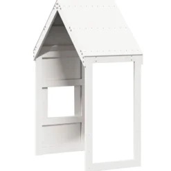 Techo De Cama Infantil Madera Maciza Pino Blanco 55x99x139,5 Cm