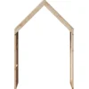 Techo De Cama Infantil Madera Maciza Pino 60x89x134,5 Cm
