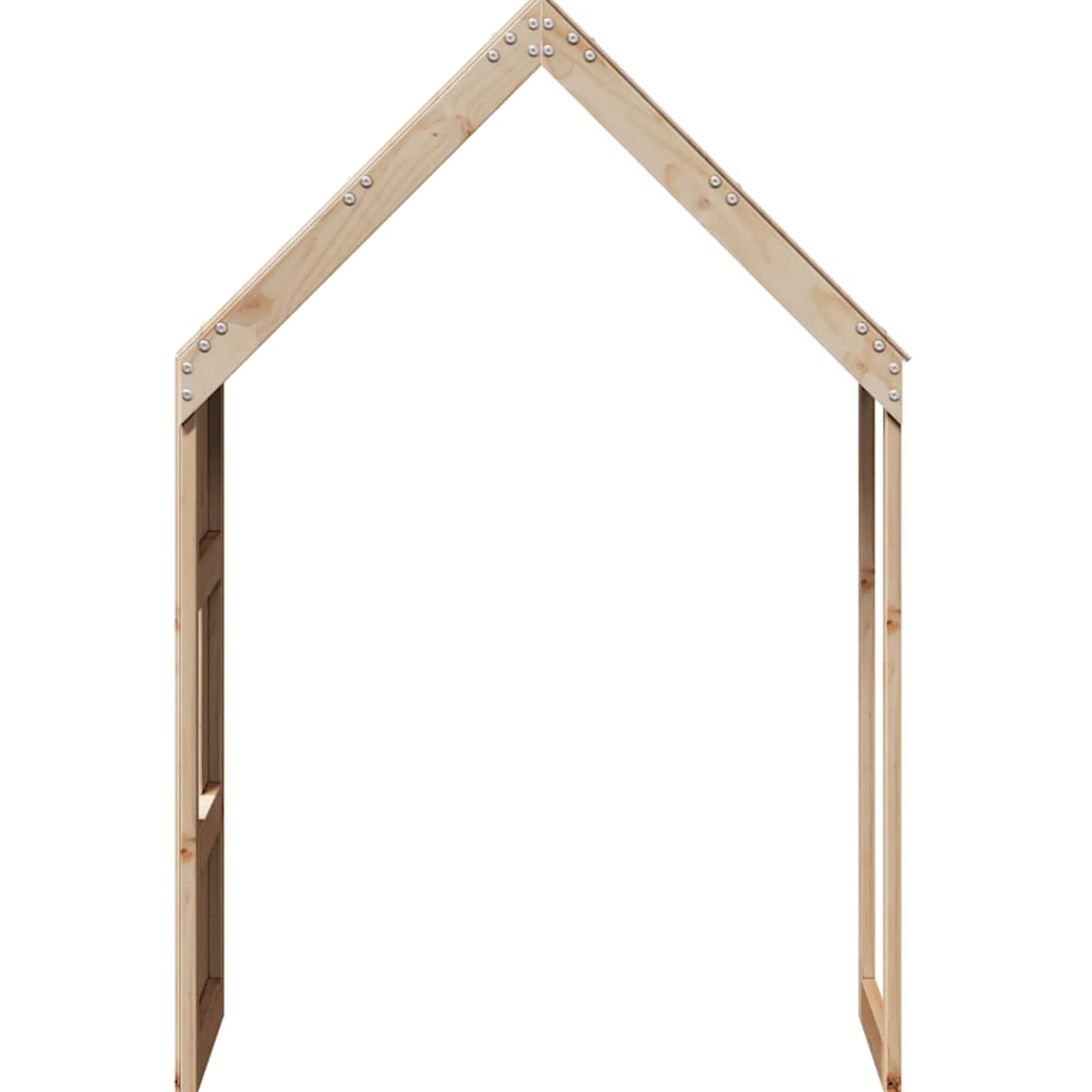 Techo De Cama Infantil Madera Maciza Pino 60x89x134,5 Cm