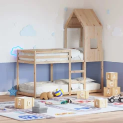Techo De Cama Infantil Madera Maciza Pino 60x89x134,5 Cm
