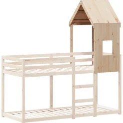 Techo De Cama Infantil Madera Maciza Pino 60x89x134,5 Cm