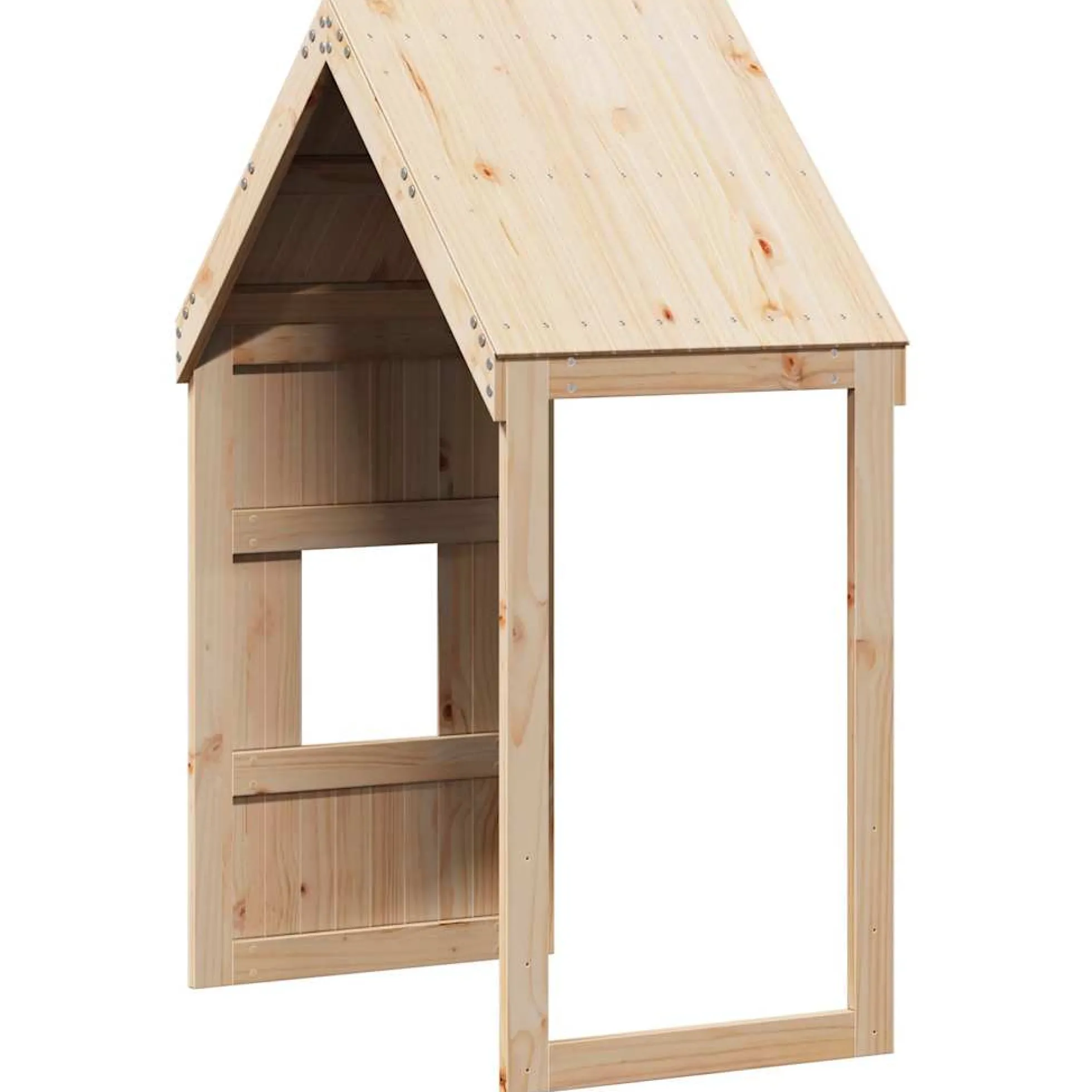 Techo De Cama Infantil Madera Maciza Pino 60x89x134,5 Cm