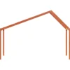 Techo De Cama Infantil Madera Maciza Pino Marrón 203x95,5x142cm