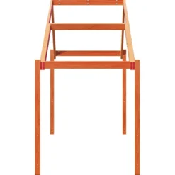 Techo De Cama Infantil Madera Maciza Pino Marrón 203x95,5x142cm