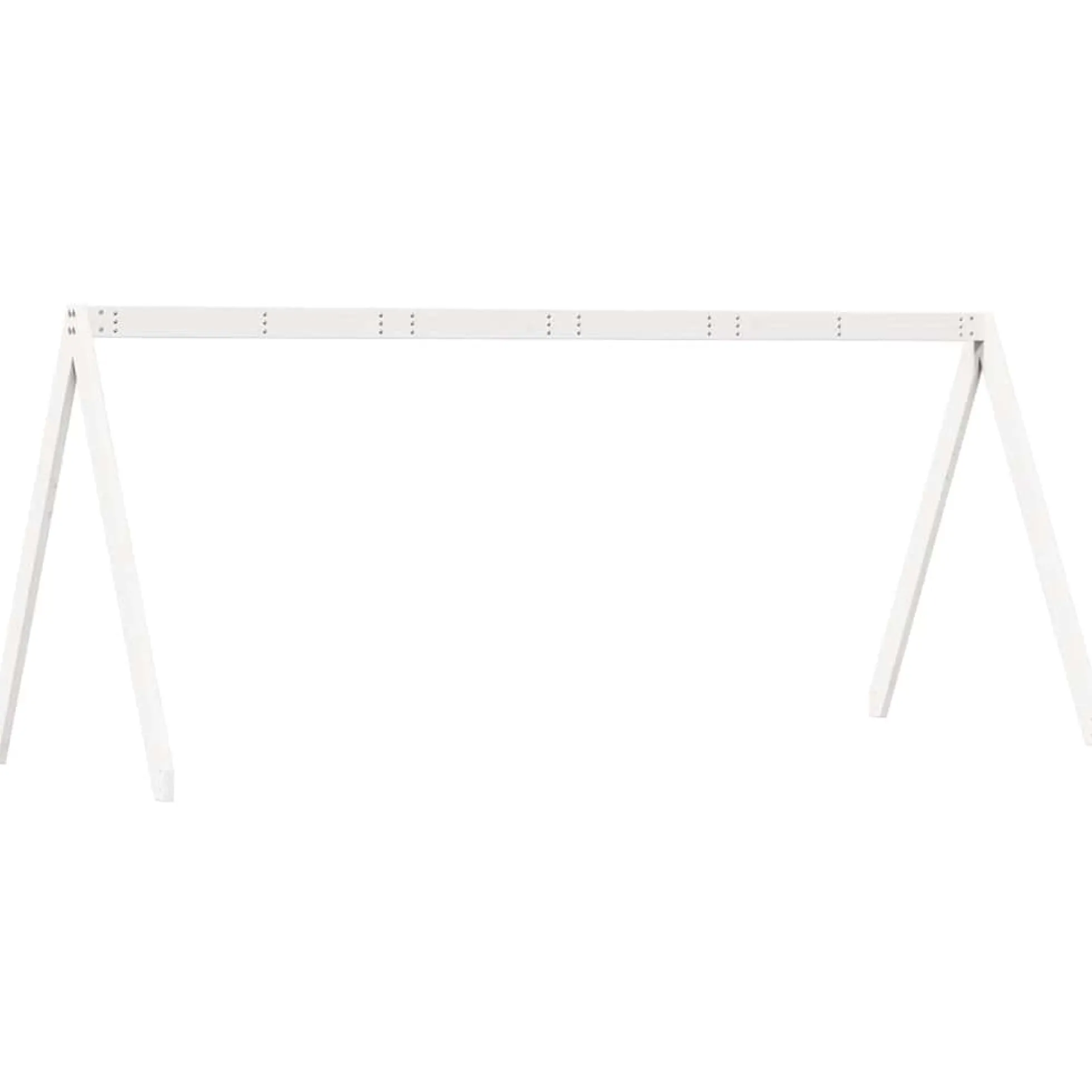 Techo De Cama Infantil Madera Maciza Blanco 209x85,5x88 Cm