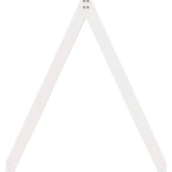 Techo De Cama Infantil Madera Maciza Blanco 209x85,5x88 Cm