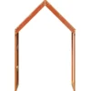 Techo De Cama Infantil Madera Maciza Pino Marrón 60x99x139,5 Cm