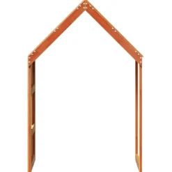 Techo De Cama Infantil Madera Maciza Pino Marrón 60x99x139,5 Cm