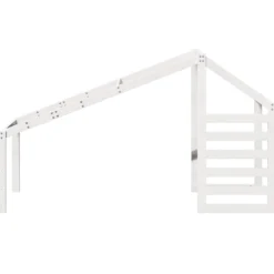 Techo De Cama Infantil Madera Maciza Pino Blanco 188x97x113 Cm