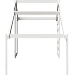 Techo De Cama Infantil Madera Maciza Pino Blanco 188x97x113 Cm