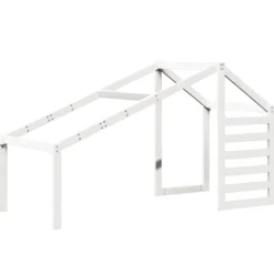 Techo De Cama Infantil Madera Maciza Pino Blanco 188x97x113 Cm