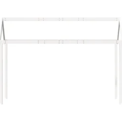 Techo De Cama Infantil Madera Maciza Blanco 217x95,5x159 Cm