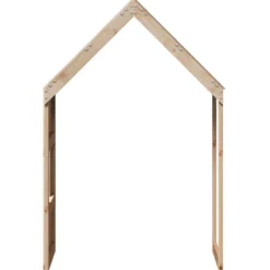 Techo De Cama Infantil Madera Maciza Pino 60x99x139,5 Cm