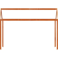 Techo De Cama Infantil Madera Maciza Marrón 207x80,5x151,5 Cm