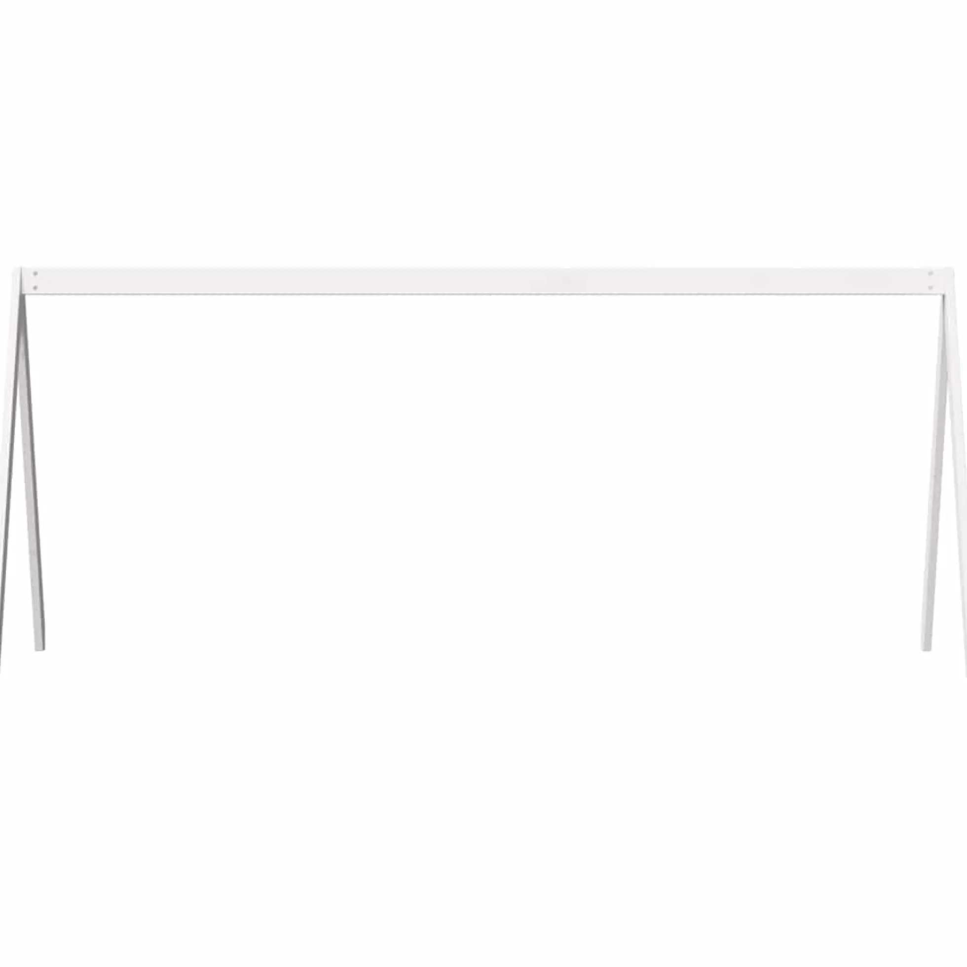 Techo De Cama Infantil Madera Maciza Blanco 209x95,5x88 Cm
