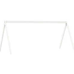 Techo De Cama Infantil Madera Maciza Blanco 209x95,5x88 Cm