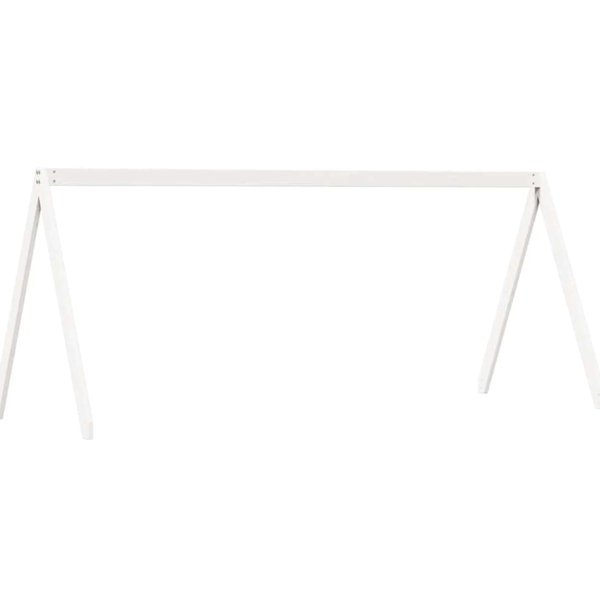 Techo De Cama Infantil Madera Maciza Blanco 209x95,5x88 Cm