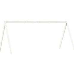 Techo De Cama Infantil Madera Maciza Blanco 209x95,5x88 Cm