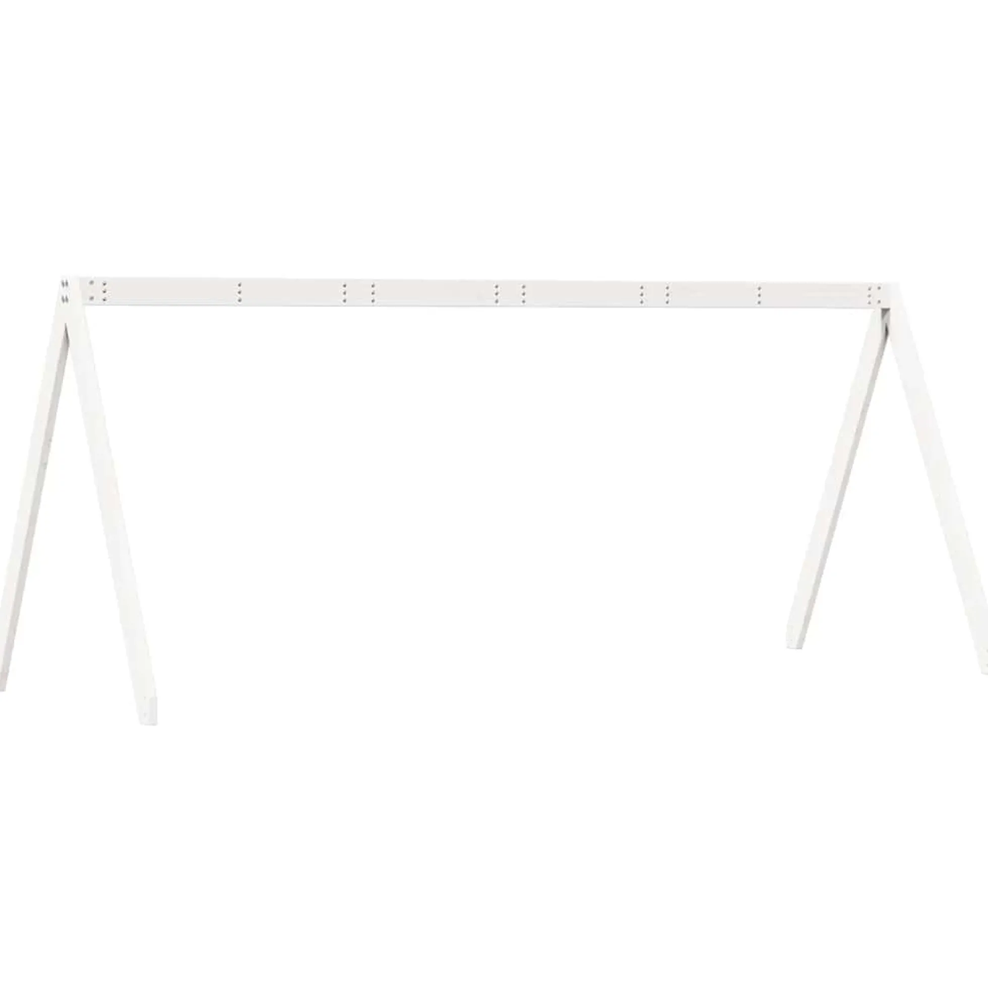Techo De Cama Infantil Madera Maciza Blanco 209x95,5x88 Cm