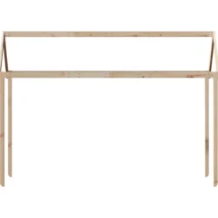 Techo De Cama Infantil Madera Maciza Pino 217x85,5x154 Cm