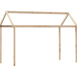 Techo De Cama Infantil Madera Maciza Pino 217x85,5x154 Cm