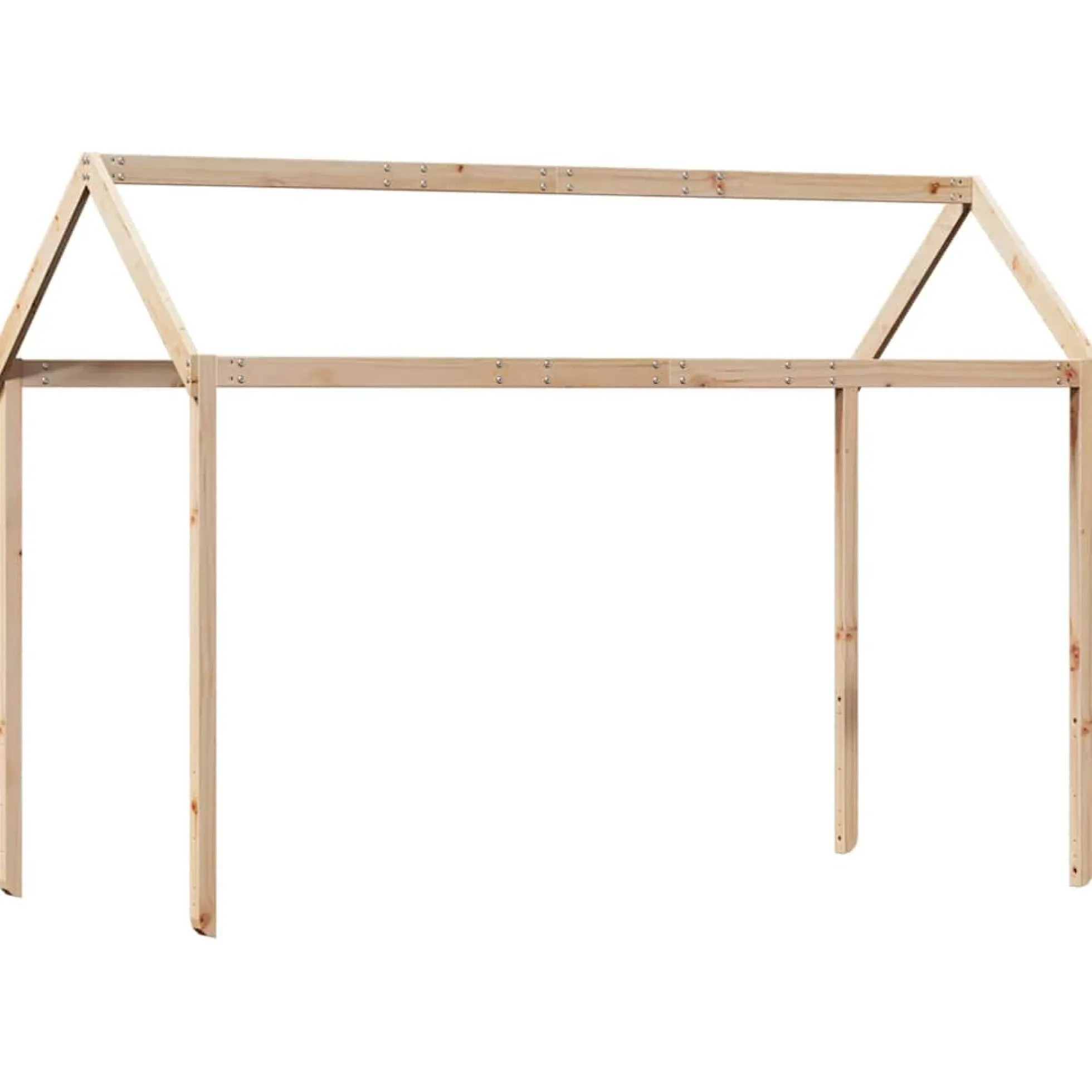 Techo De Cama Infantil Madera Maciza Pino 217x85,5x154 Cm