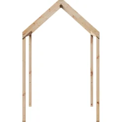 Techo De Cama Infantil Madera Maciza Pino 217x85,5x154 Cm