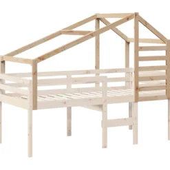 Techo De Cama Infantil Madera Maciza Pino 188x82x113 Cm