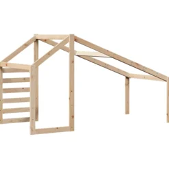 Techo De Cama Infantil Madera Maciza Pino 188x82x113 Cm