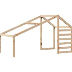 Techo De Cama Infantil Madera Maciza Pino 188x82x113 Cm