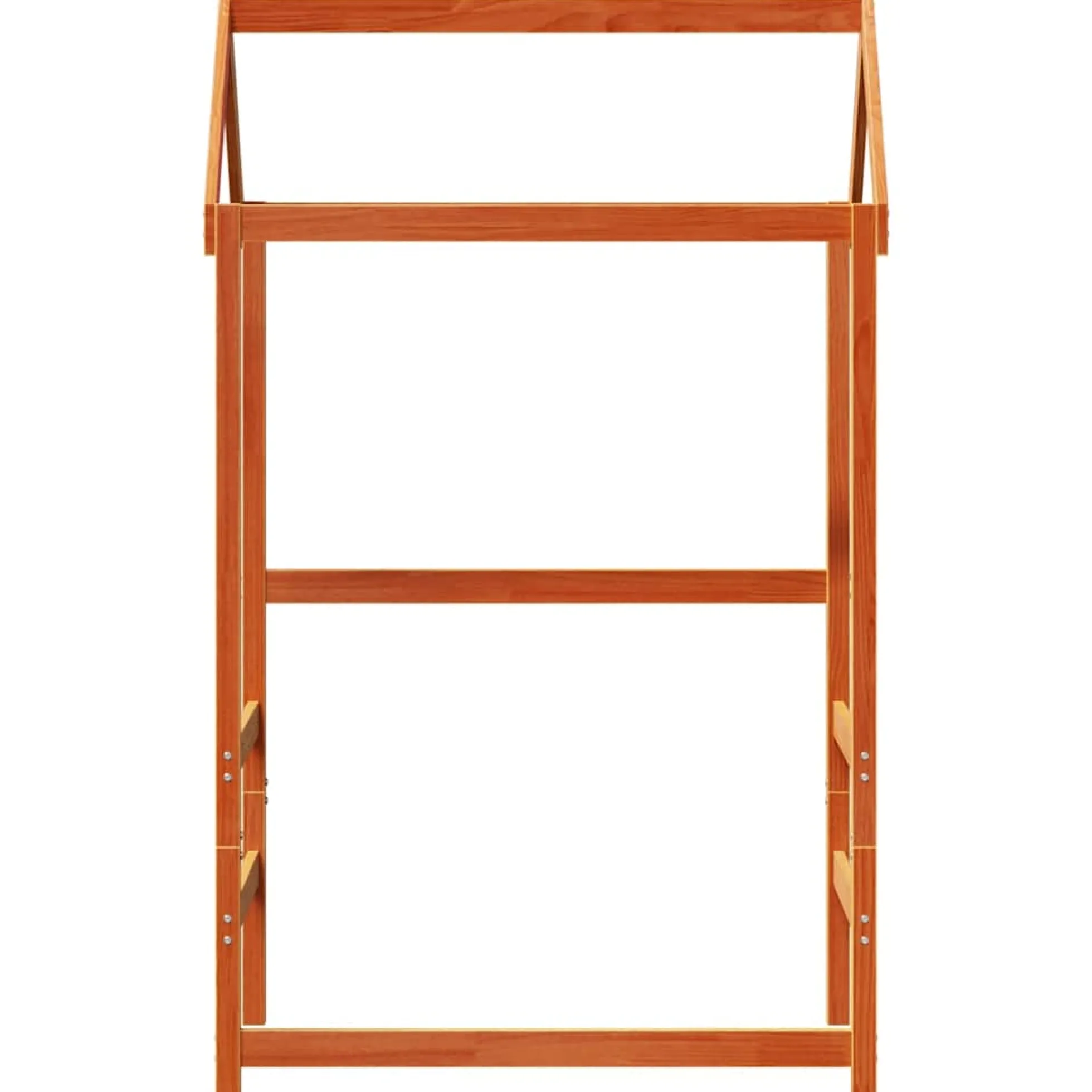 Techo De Cama Infantil Madera Maciza Pino Marrón 98x70x176,5 Cm