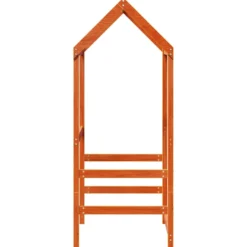 Techo De Cama Infantil Madera Maciza Pino Marrón 98x70x176,5 Cm