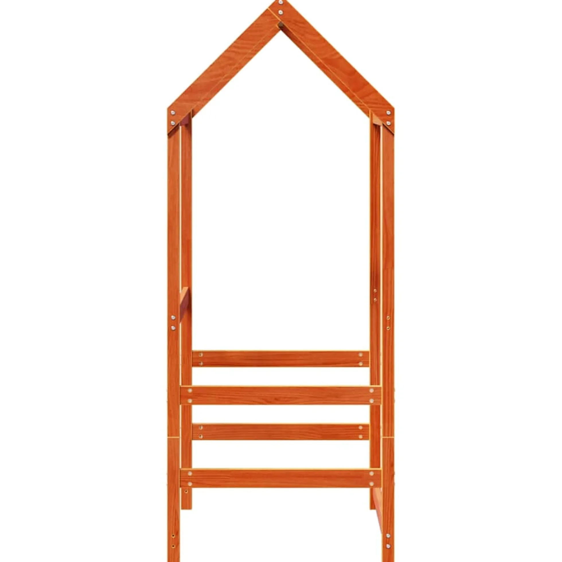 Techo De Cama Infantil Madera Maciza Pino Marrón 98x70x176,5 Cm