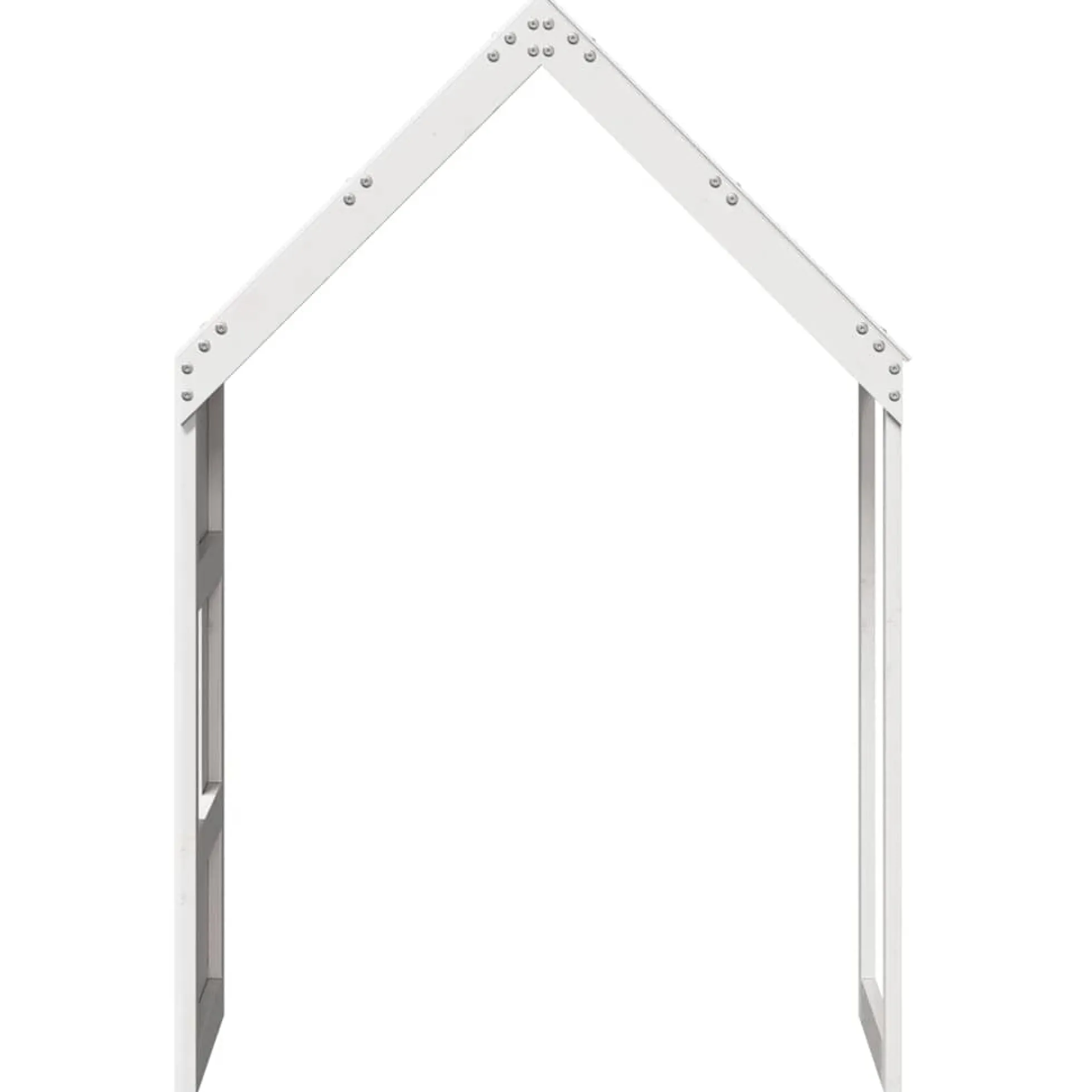 Techo De Cama Infantil Madera Maciza Pino Blanco 60x89x134,5 Cm