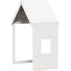 Techo De Cama Infantil Madera Maciza Pino Blanco 60x89x134,5 Cm