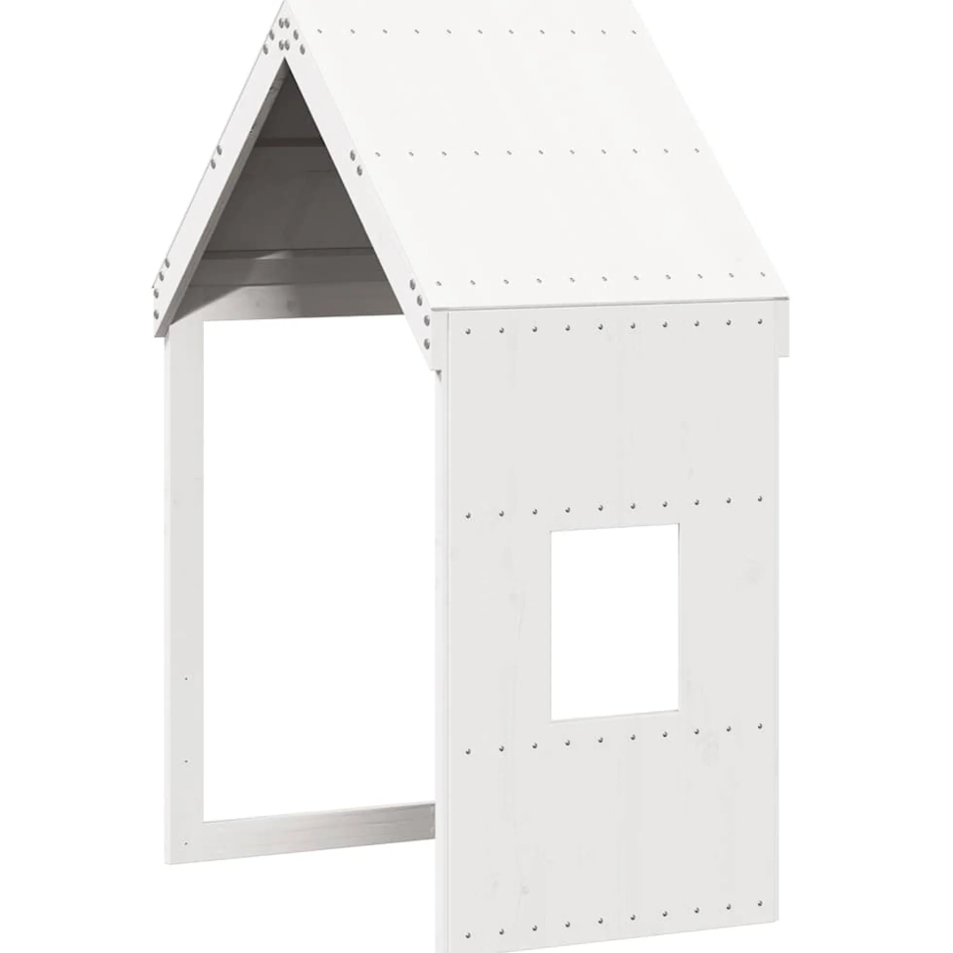 Techo De Cama Infantil Madera Maciza Pino Blanco 60x89x134,5 Cm