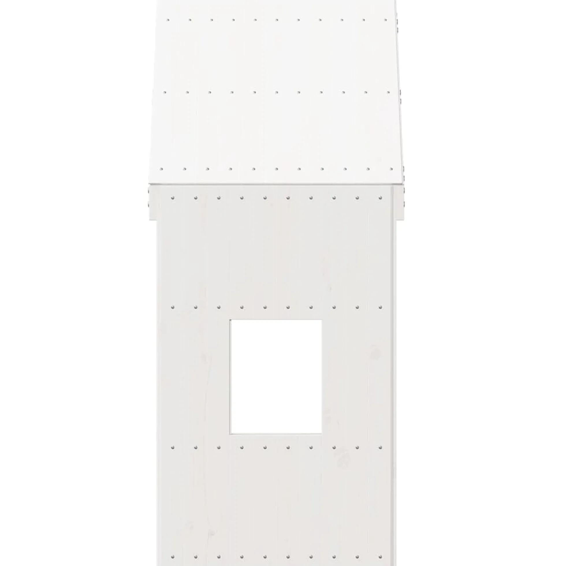 Techo De Cama Infantil Madera Maciza Pino Blanco 60x89x134,5 Cm