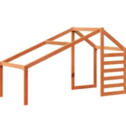 Techo De Cama Infantil Madera Maciza Pino Marrón 188x82x113 Cm