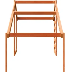 Techo De Cama Infantil Madera Maciza Pino Marrón 188x82x113 Cm