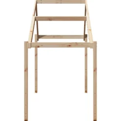 Techo De Cama Infantil Madera Maciza Pino 213x95,5x144,5 Cm