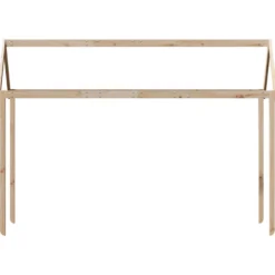 Techo De Cama Infantil Madera Maciza Pino 207x95,5x159 Cm