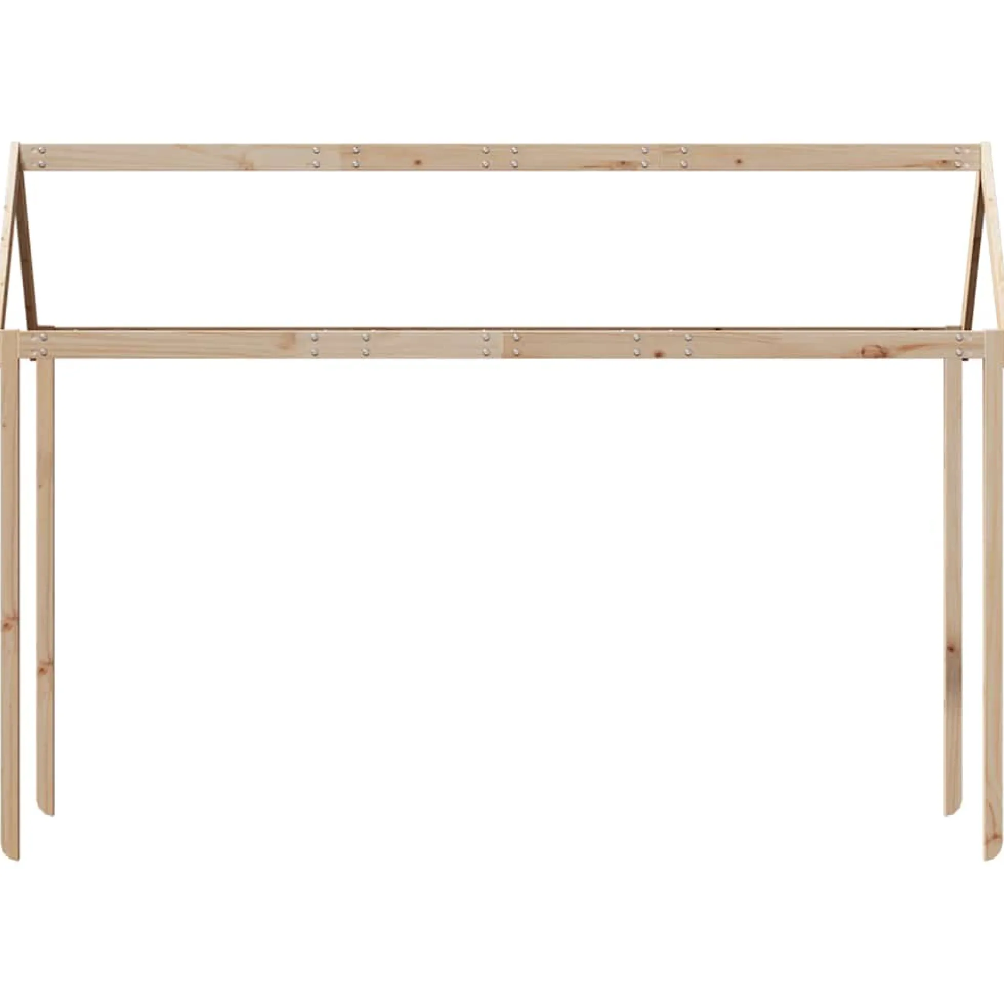 Techo De Cama Infantil Madera Maciza Pino 207x95,5x159 Cm