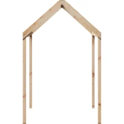 Techo De Cama Infantil Madera Maciza Pino 207x95,5x159 Cm