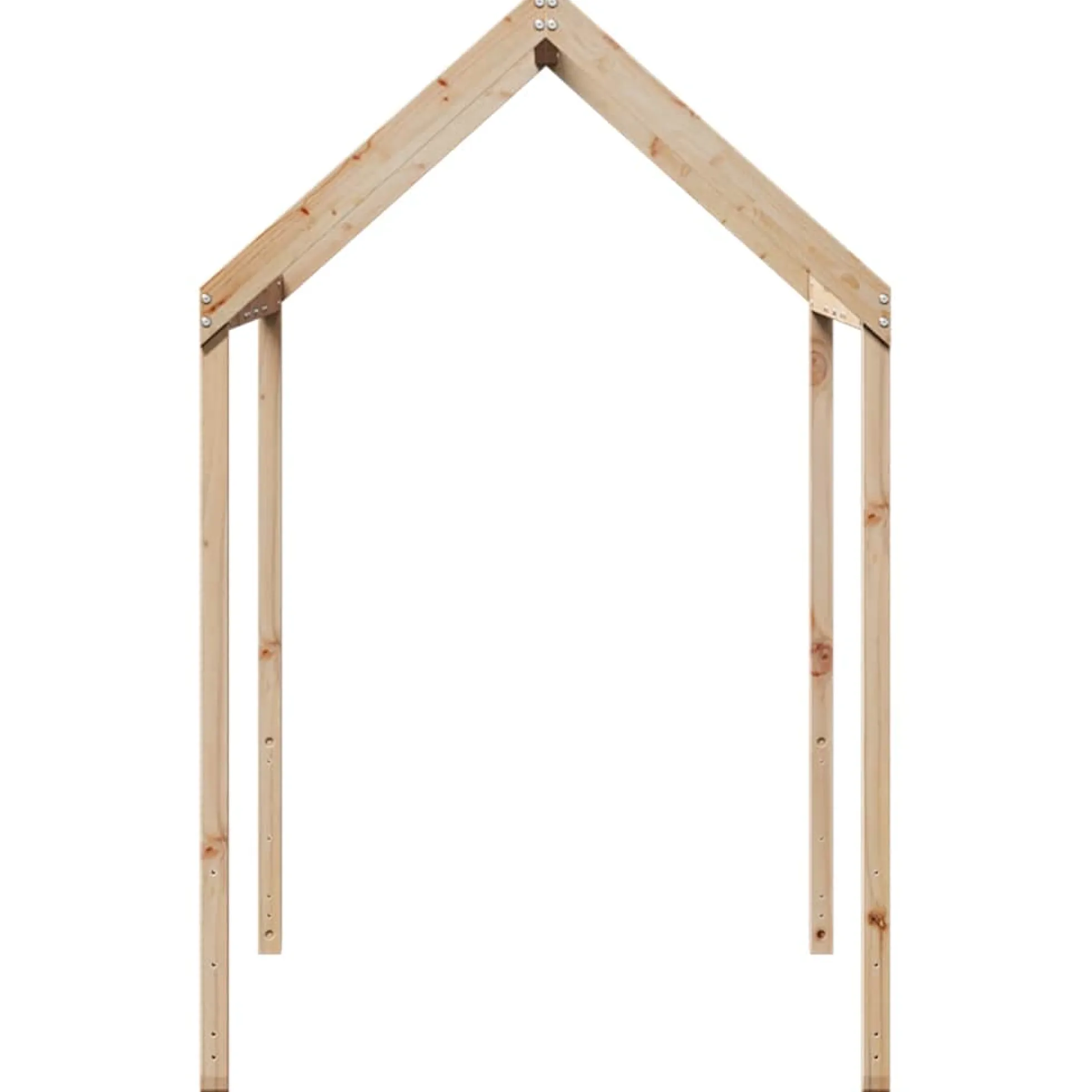 Techo De Cama Infantil Madera Maciza Pino 207x95,5x159 Cm