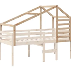 Techo De Cama Infantil Madera Maciza Pino 198x97x113 Cm