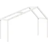 Techo De Cama Infantil Madera Maciza Blanco 213x85,5x144,5 Cm