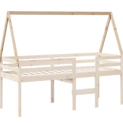 Techo De Cama Infantil Madera Maciza Pino 199x80,5x88 Cm