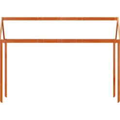 Techo De Cama Infantil Madera Maciza Marrón 217x95,5x159 Cm