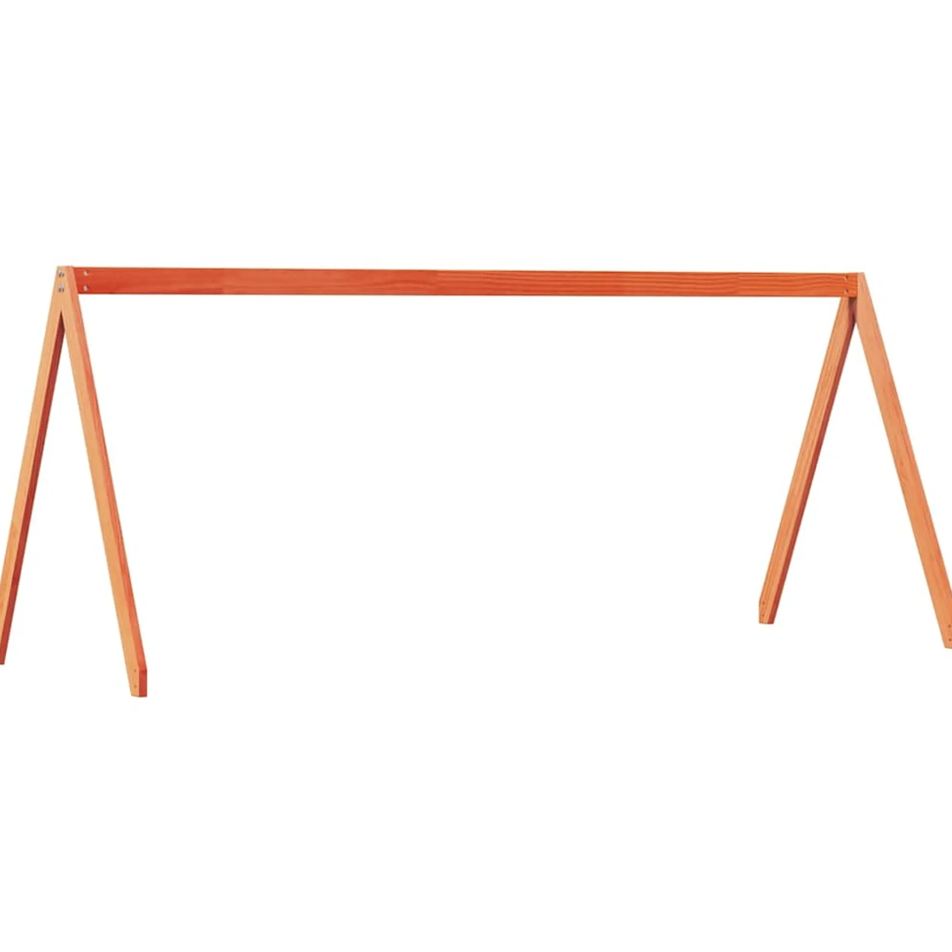Techo De Cama Infantil Madera Maciza Pino Marrón 209x85,5x88 Cm