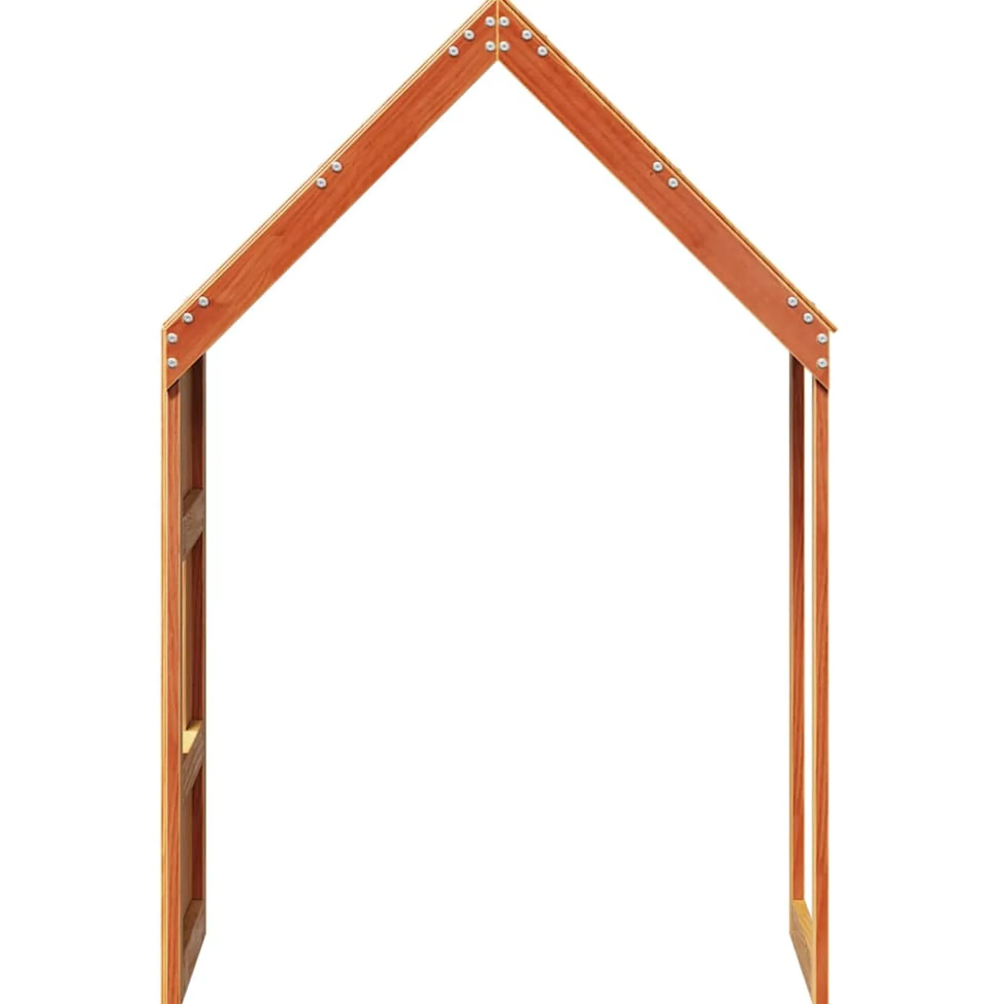 Techo De Cama Infantil Madera Maciza Pino Marrón 55x84x132 Cm
